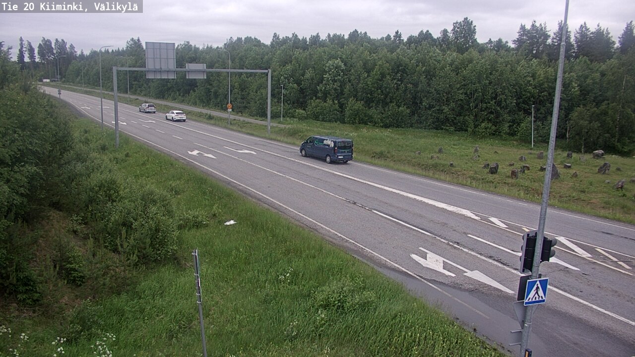 Weather Camera Image Väg 20 Uleåborg Kiiminki, Välikylä, Oulu, Pohjois-Pohjanmaa