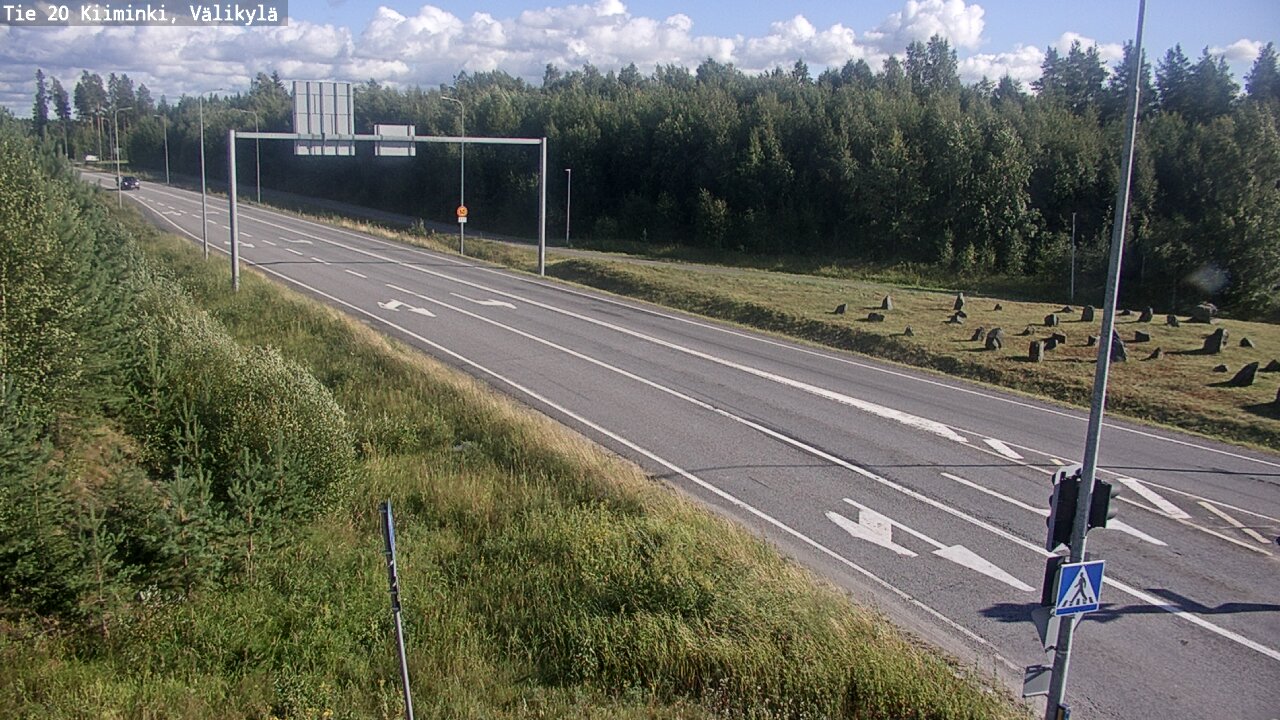 Weather Camera Image Väg 20 Uleåborg Kiiminki, Välikylä, Oulu, Pohjois-Pohjanmaa