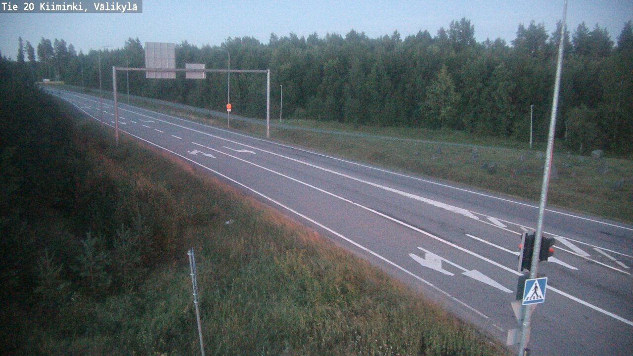 Weather Camera Image Väg 20 Uleåborg Kiiminki, Välikylä, Oulu, Pohjois-Pohjanmaa