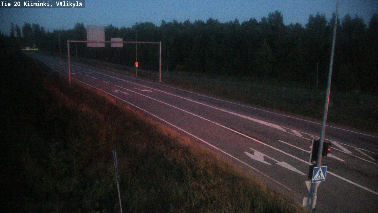 Weather Camera Image Väg 20 Uleåborg Kiiminki, Välikylä, Oulu, Pohjois-Pohjanmaa