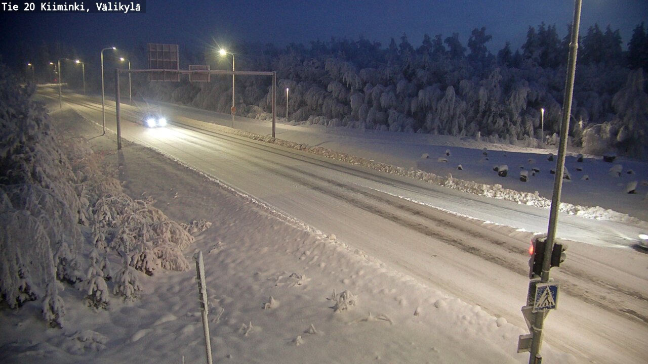 Weather Camera Image Road 20 Oulu Kiiminki, Välikylä, Oulu, Pohjois-Pohjanmaa