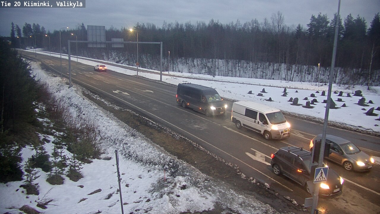 Weather Camera Image Road 20 Oulu Kiiminki, Välikylä, Oulu, Pohjois-Pohjanmaa