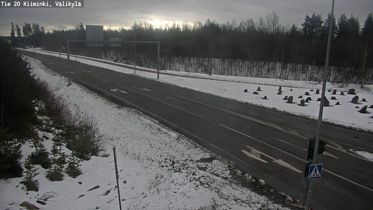 Weather Camera Image Road 20 Oulu Kiiminki, Välikylä, Oulu, Pohjois-Pohjanmaa