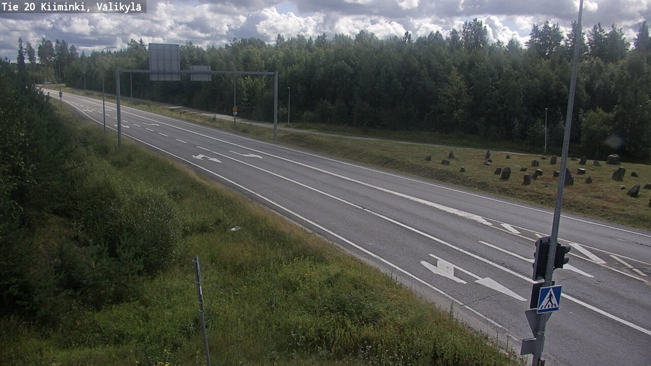 Weather Camera Image Väg 20 Uleåborg Kiiminki, Välikylä, Oulu, Pohjois-Pohjanmaa