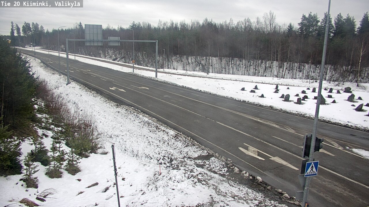 Weather Camera Image Road 20 Oulu Kiiminki, Välikylä, Oulu, Pohjois-Pohjanmaa