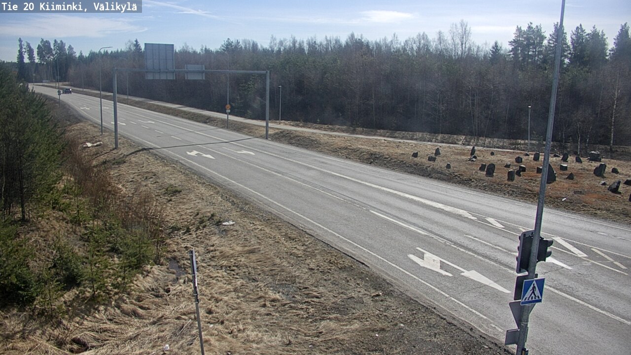 Weather Camera Image Väg 20 Uleåborg Kiiminki, Välikylä, Oulu, Pohjois-Pohjanmaa