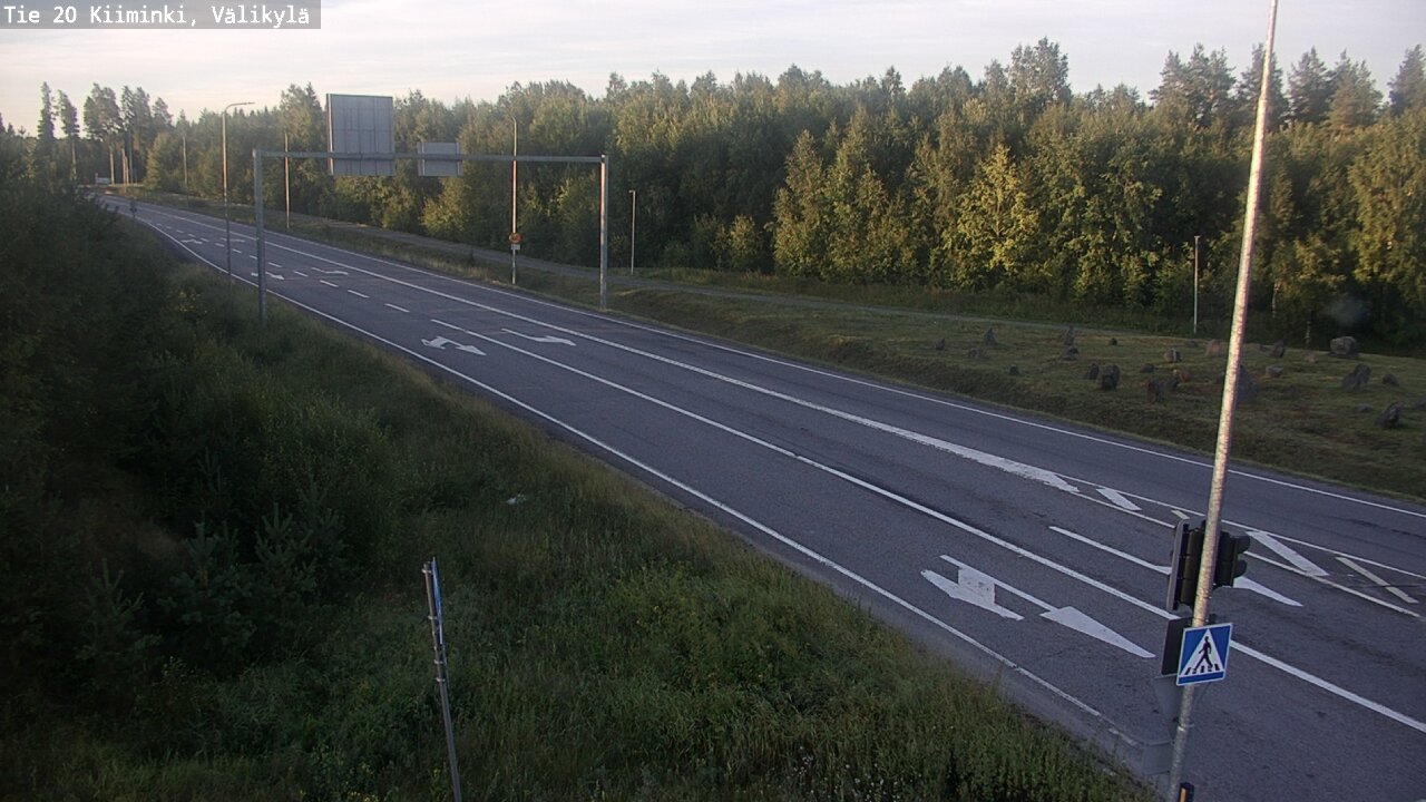 Weather Camera Image Väg 20 Uleåborg Kiiminki, Välikylä, Oulu, Pohjois-Pohjanmaa