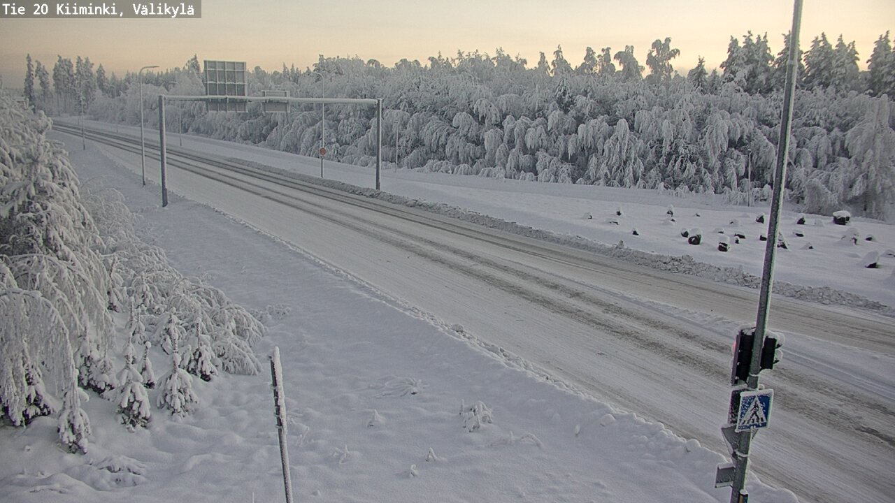 Weather Camera Image Road 20 Oulu Kiiminki, Välikylä, Oulu, Pohjois-Pohjanmaa