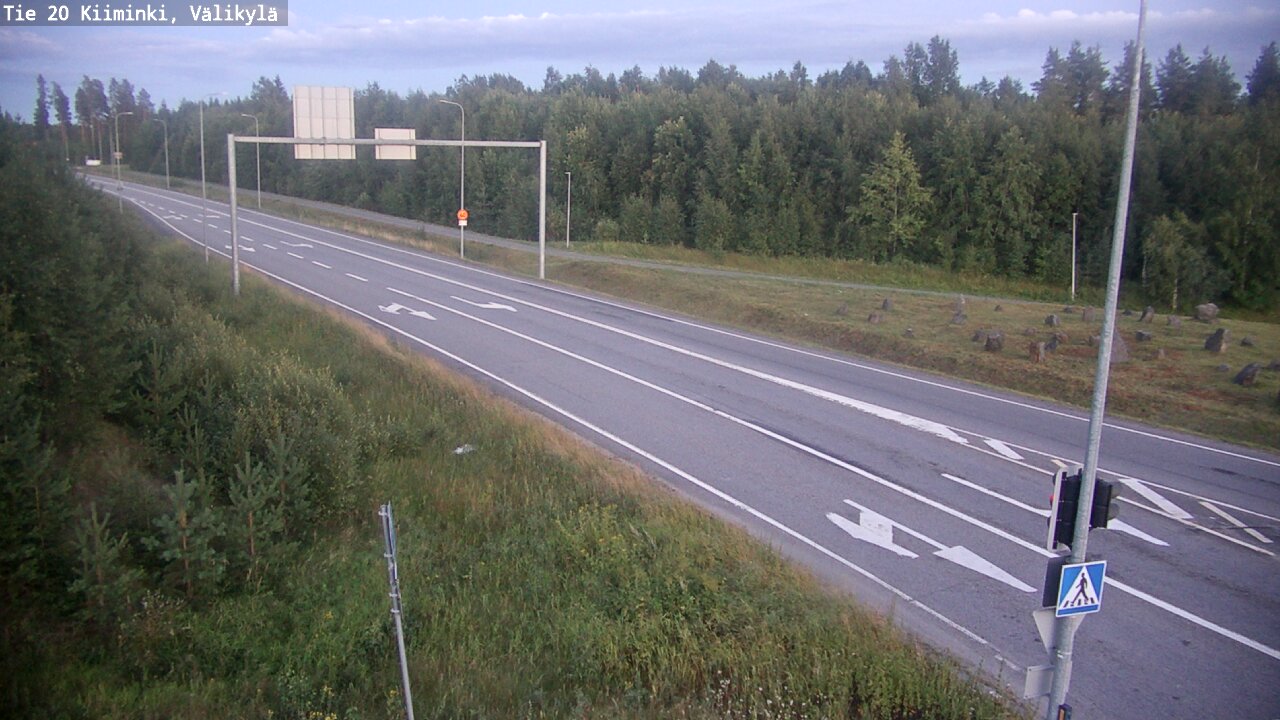 Weather Camera Image Väg 20 Uleåborg Kiiminki, Välikylä, Oulu, Pohjois-Pohjanmaa