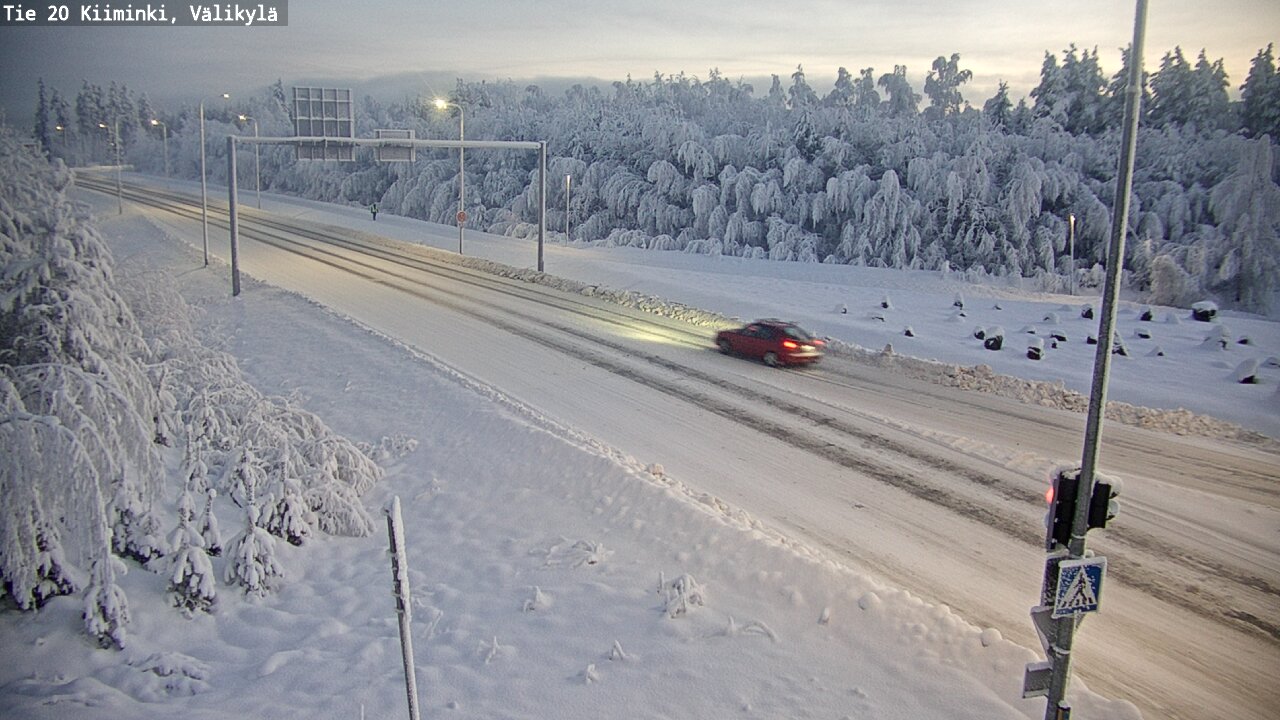 Weather Camera Image Road 20 Oulu Kiiminki, Välikylä, Oulu, Pohjois-Pohjanmaa