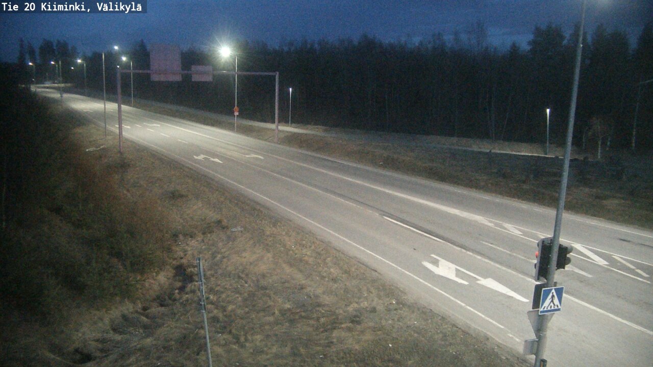 Weather Camera Image Väg 20 Uleåborg Kiiminki, Välikylä, Oulu, Pohjois-Pohjanmaa