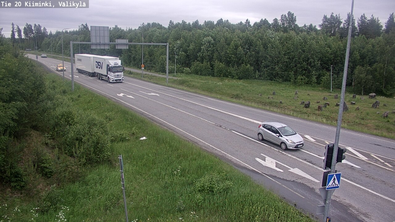 Weather Camera Image Road 20 Oulu Kiiminki, Välikylä, Oulu, Pohjois-Pohjanmaa
