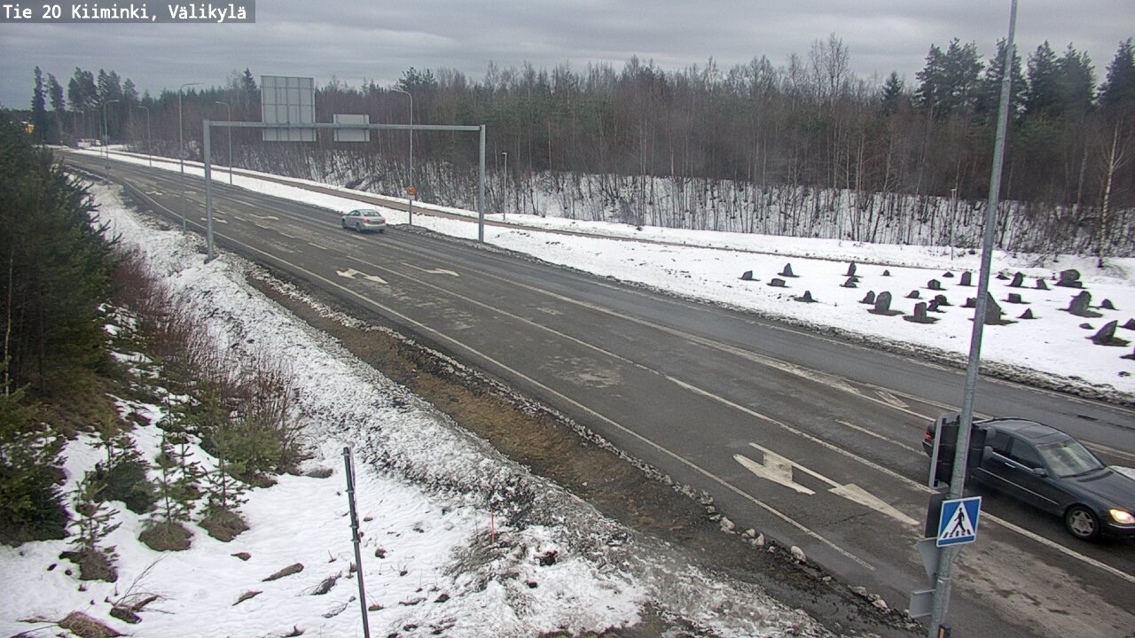Weather Camera Image Road 20 Oulu Kiiminki, Välikylä, Oulu, Pohjois-Pohjanmaa