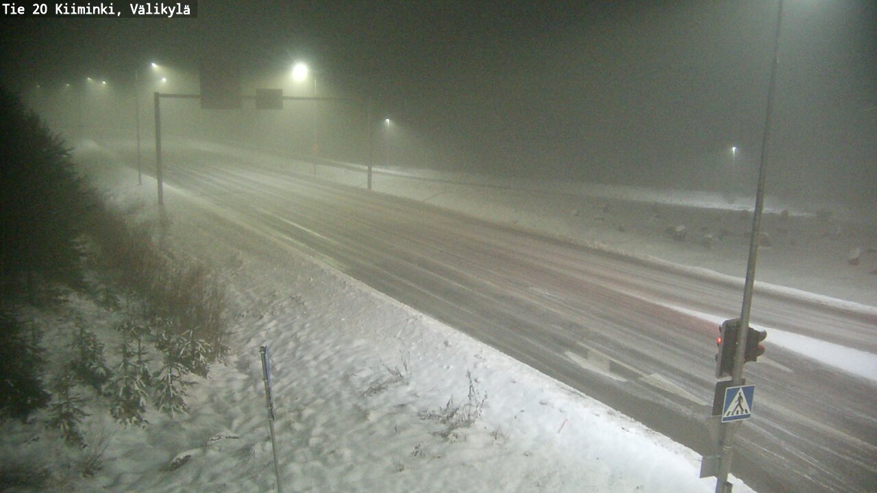 Weather Camera Image Road 20 Oulu Kiiminki, Välikylä, Oulu, Pohjois-Pohjanmaa