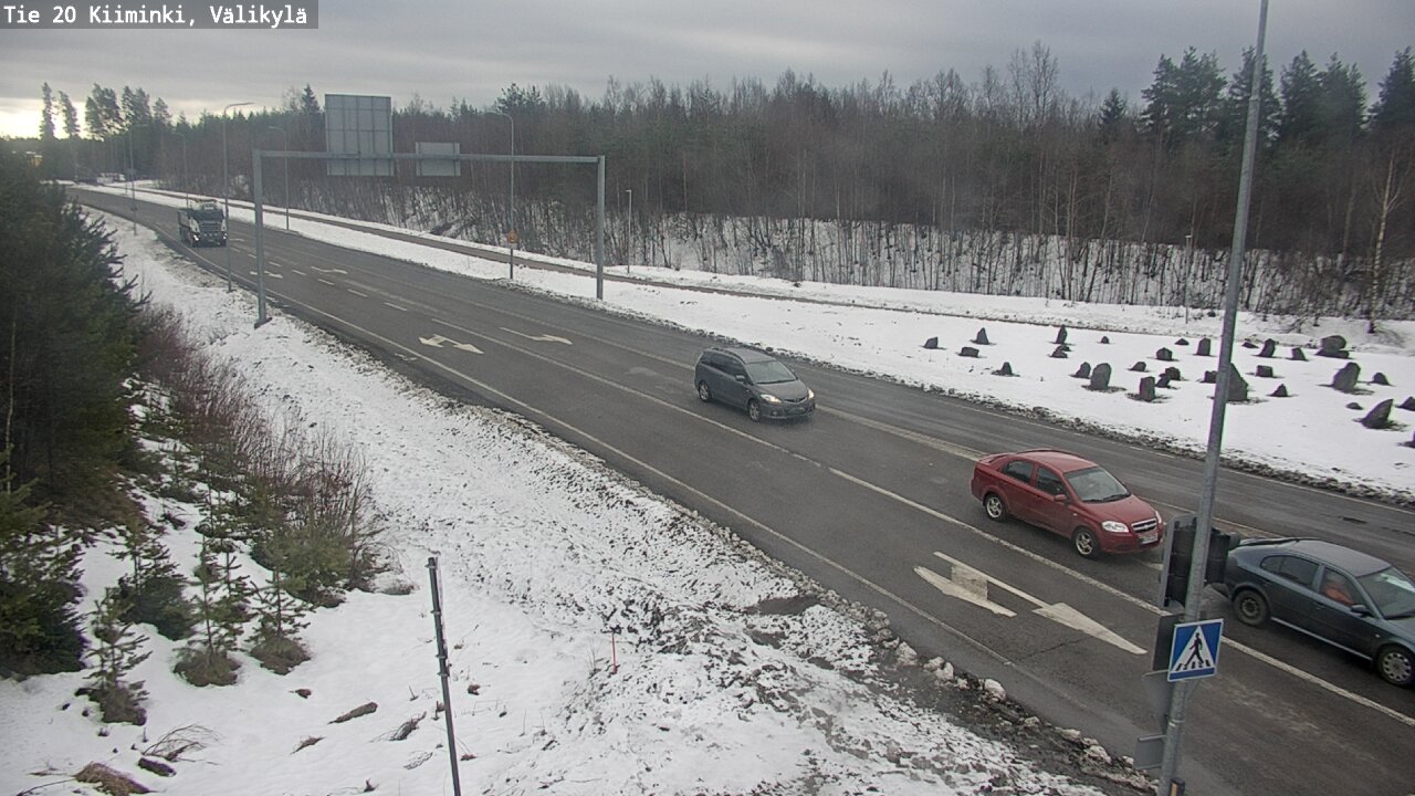Weather Camera Image Road 20 Oulu Kiiminki, Välikylä, Oulu, Pohjois-Pohjanmaa