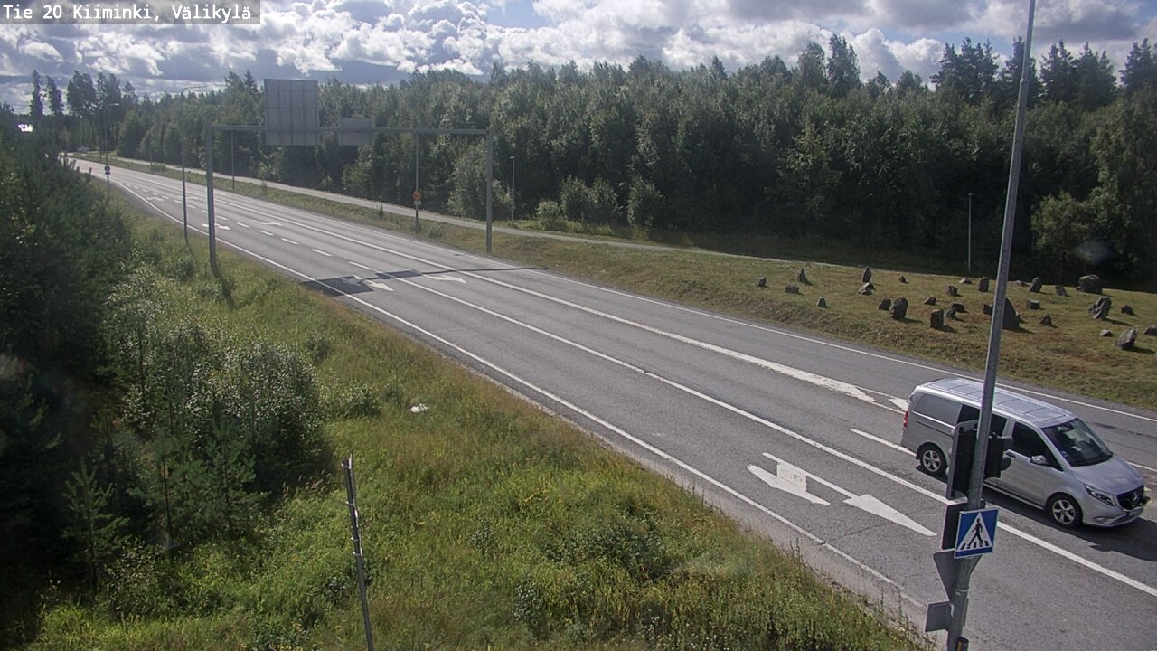 Weather Camera Image Väg 20 Uleåborg Kiiminki, Välikylä, Oulu, Pohjois-Pohjanmaa