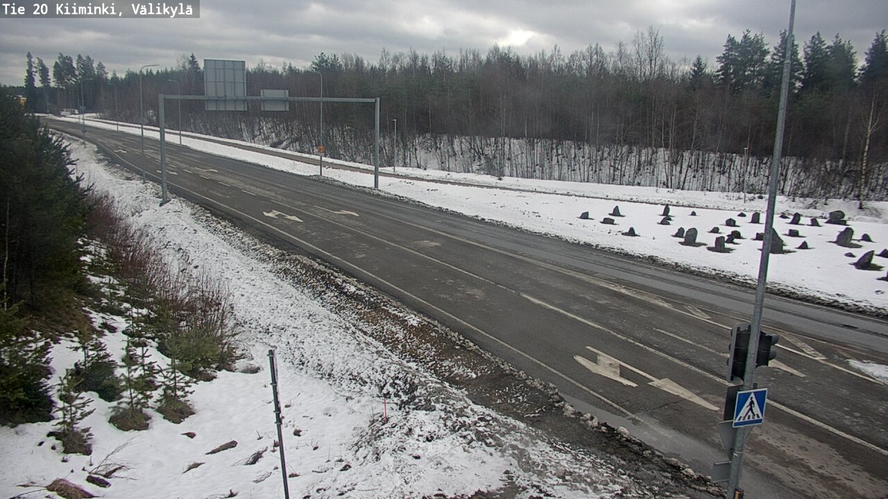 Weather Camera Image Road 20 Oulu Kiiminki, Välikylä, Oulu, Pohjois-Pohjanmaa