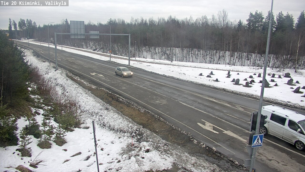 Weather Camera Image Road 20 Oulu Kiiminki, Välikylä, Oulu, Pohjois-Pohjanmaa