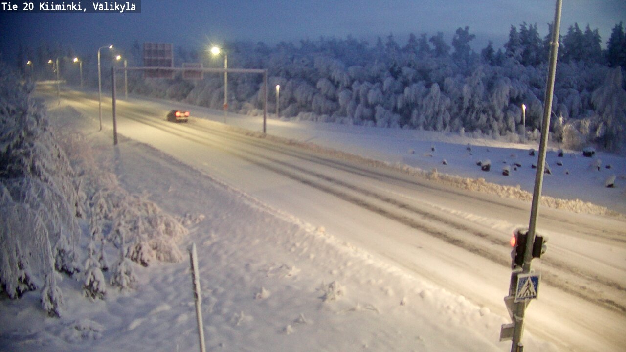 Weather Camera Image Road 20 Oulu Kiiminki, Välikylä, Oulu, Pohjois-Pohjanmaa
