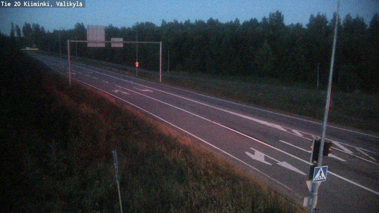 Weather Camera Image Väg 20 Uleåborg Kiiminki, Välikylä, Oulu, Pohjois-Pohjanmaa