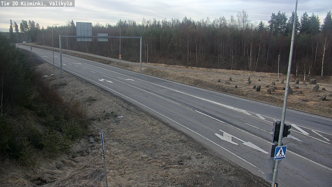 Weather Camera Image Väg 20 Uleåborg Kiiminki, Välikylä, Oulu, Pohjois-Pohjanmaa