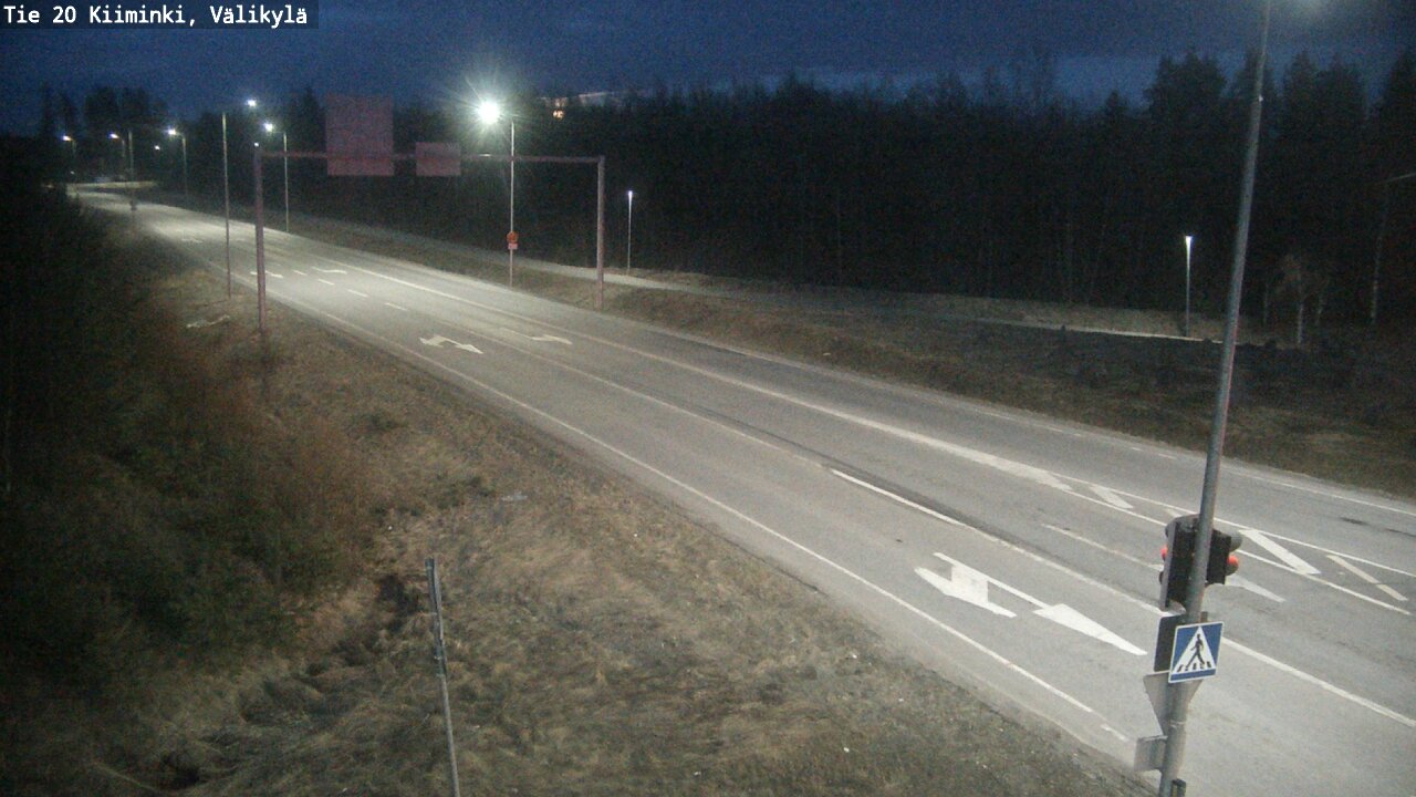Weather Camera Image Väg 20 Uleåborg Kiiminki, Välikylä, Oulu, Pohjois-Pohjanmaa