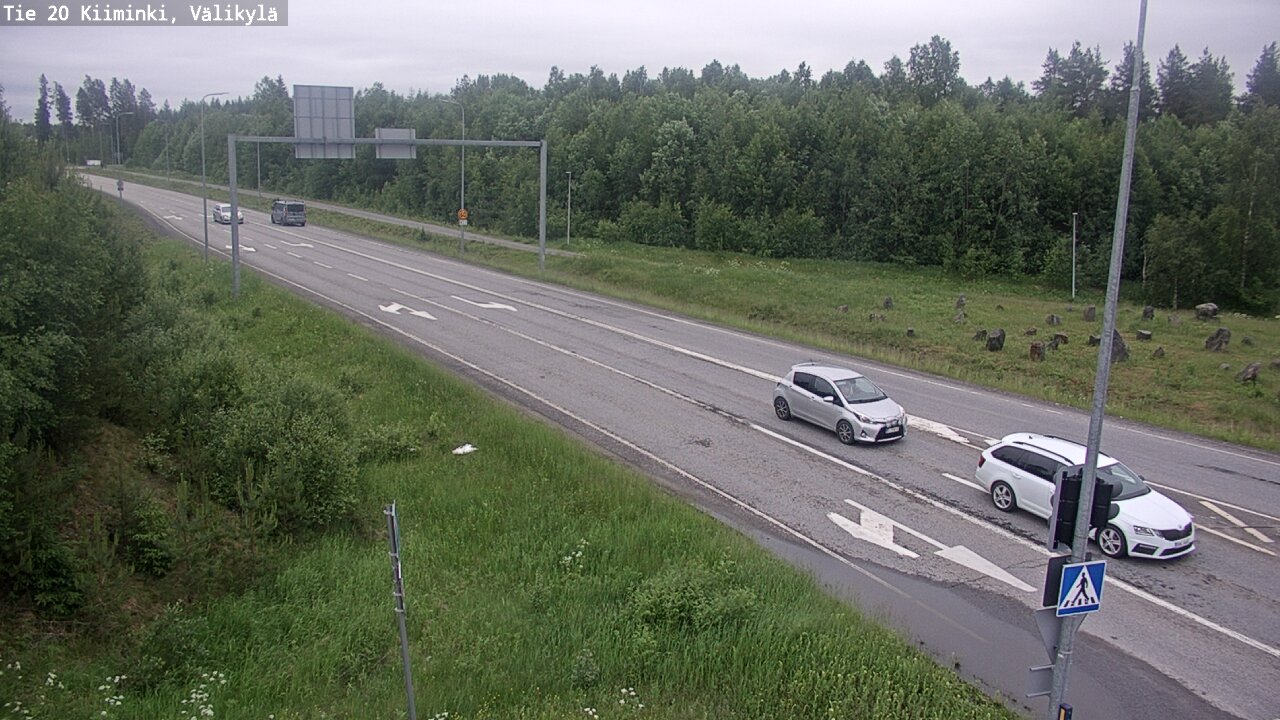 Weather Camera Image Väg 20 Uleåborg Kiiminki, Välikylä, Oulu, Pohjois-Pohjanmaa