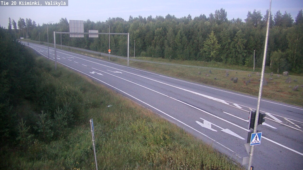 Weather Camera Image Väg 20 Uleåborg Kiiminki, Välikylä, Oulu, Pohjois-Pohjanmaa