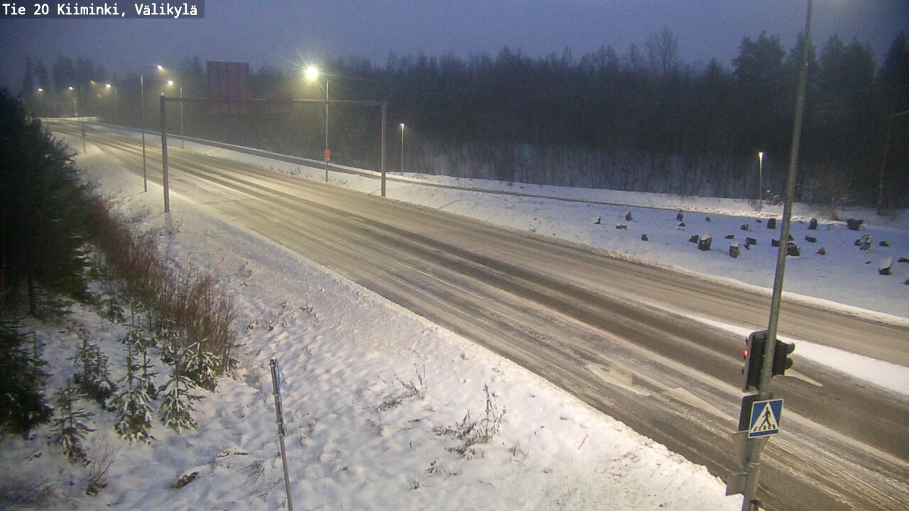 Weather Camera Image Road 20 Oulu Kiiminki, Välikylä, Oulu, Pohjois-Pohjanmaa