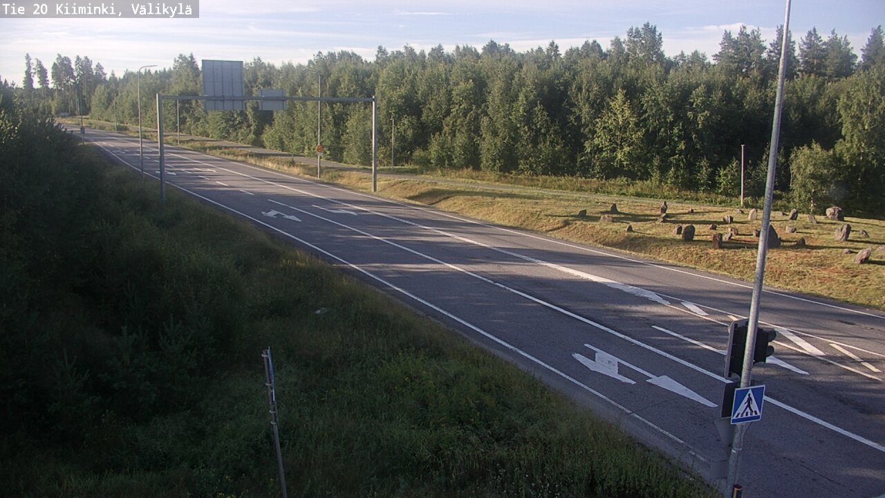 Weather Camera Image Väg 20 Uleåborg Kiiminki, Välikylä, Oulu, Pohjois-Pohjanmaa