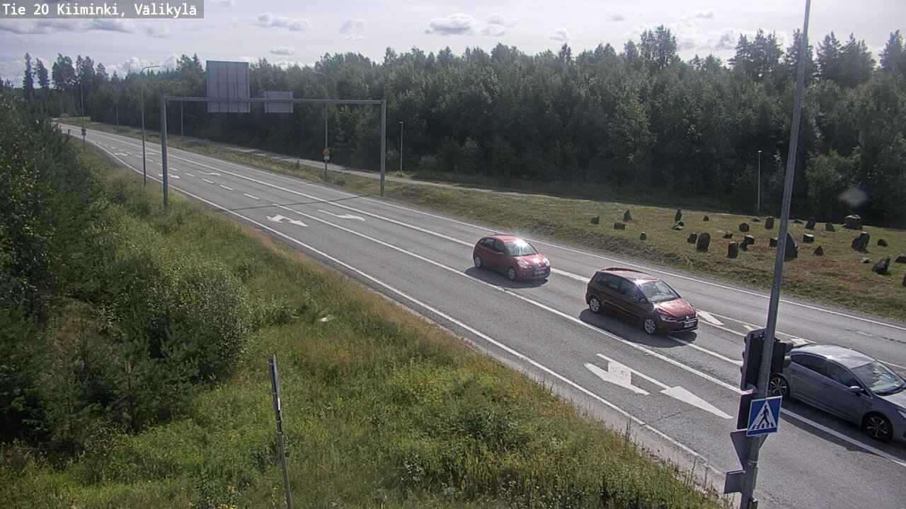 Weather Camera Image Road 20 Oulu Kiiminki, Välikylä, Oulu, Pohjois-Pohjanmaa