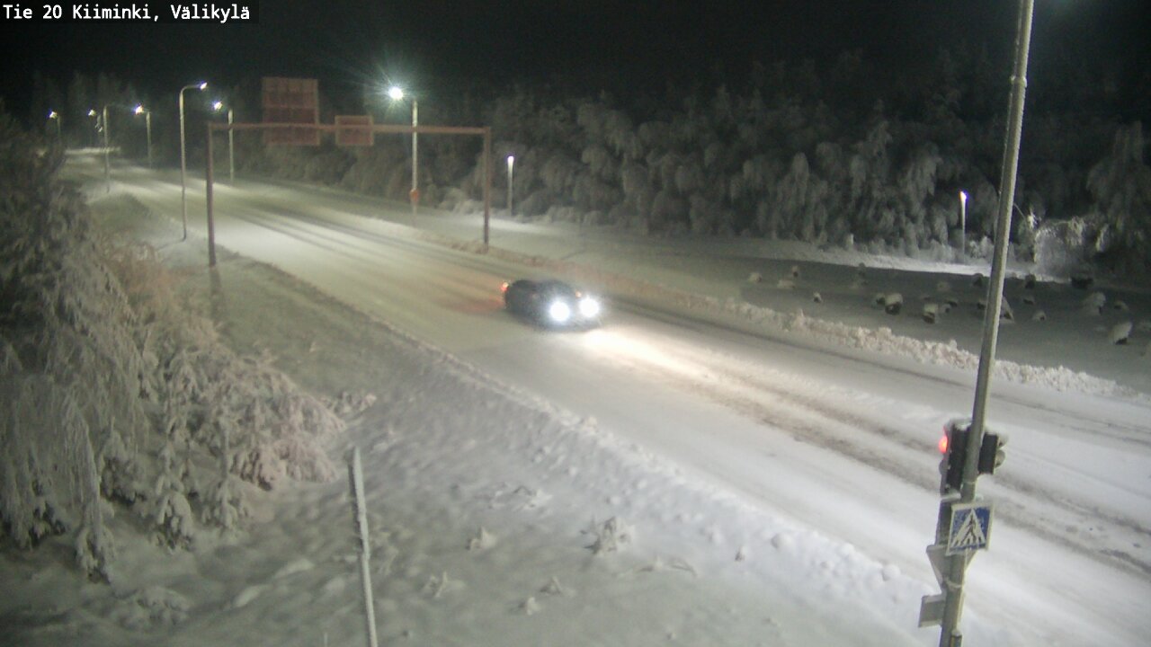 Weather Camera Image Road 20 Oulu Kiiminki, Välikylä, Oulu, Pohjois-Pohjanmaa