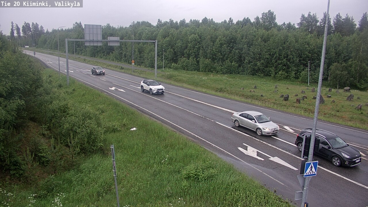 Weather Camera Image Road 20 Oulu Kiiminki, Välikylä, Oulu, Pohjois-Pohjanmaa