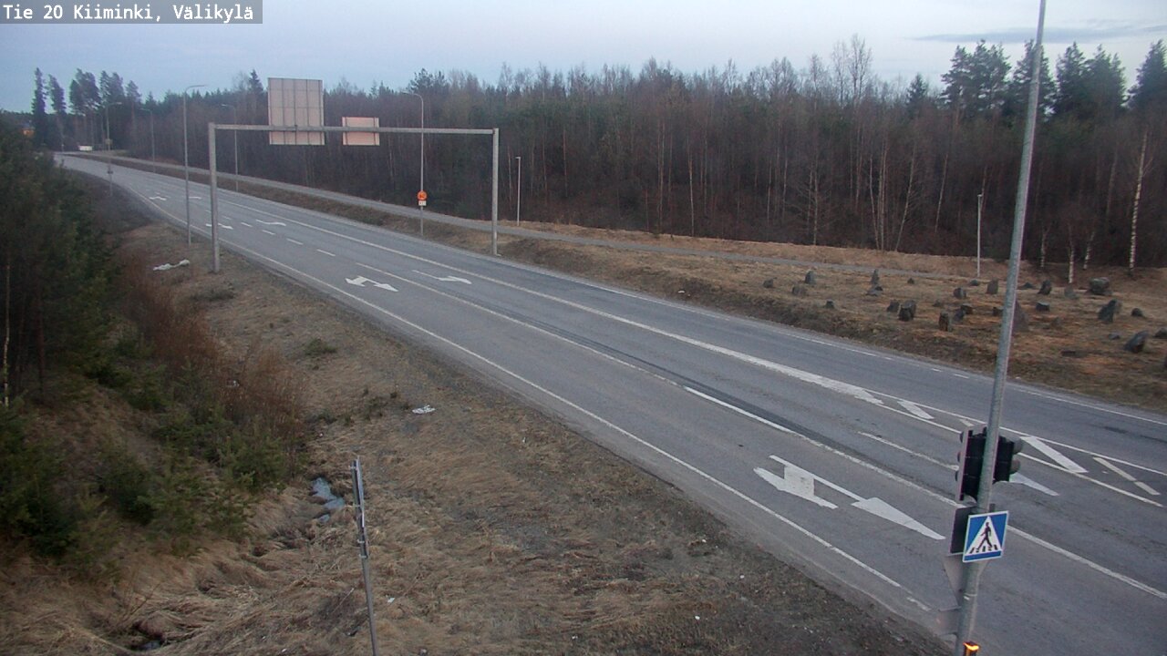 Weather Camera Image Väg 20 Uleåborg Kiiminki, Välikylä, Oulu, Pohjois-Pohjanmaa