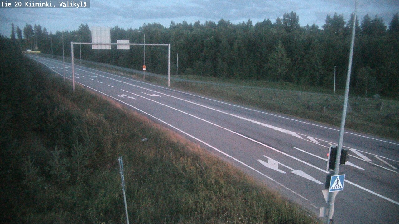 Weather Camera Image Väg 20 Uleåborg Kiiminki, Välikylä, Oulu, Pohjois-Pohjanmaa