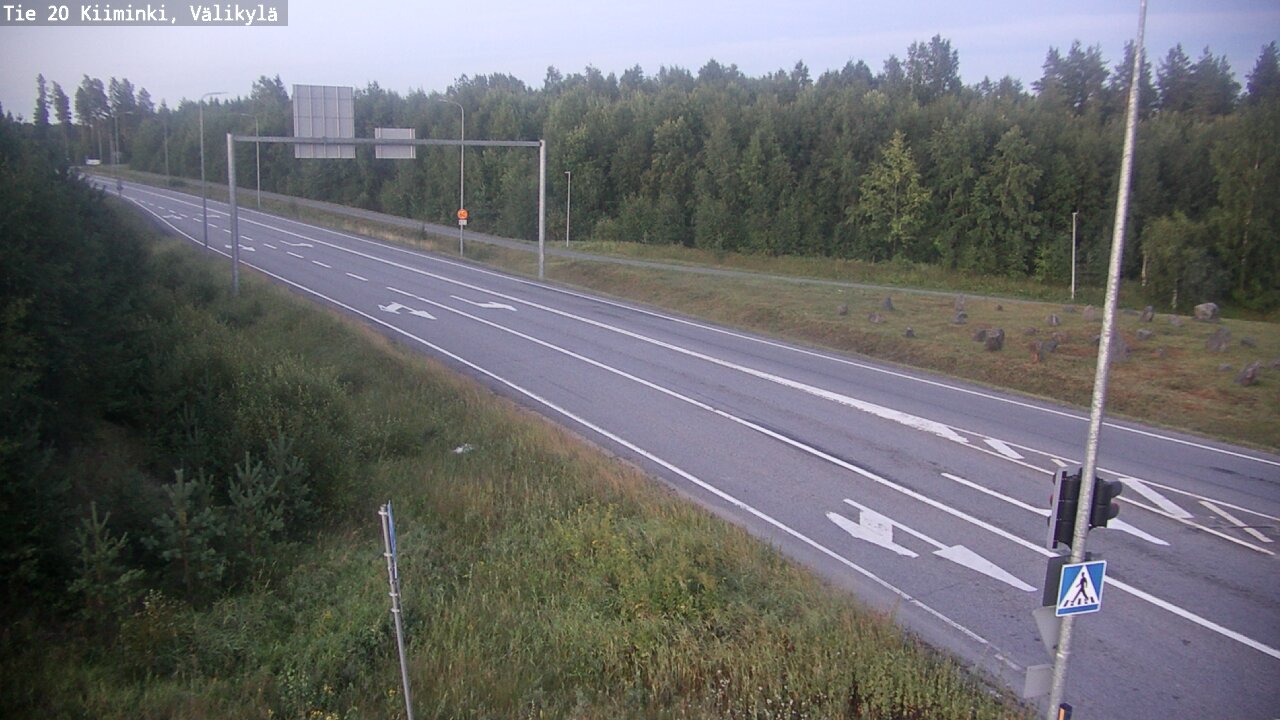Weather Camera Image Väg 20 Uleåborg Kiiminki, Välikylä, Oulu, Pohjois-Pohjanmaa