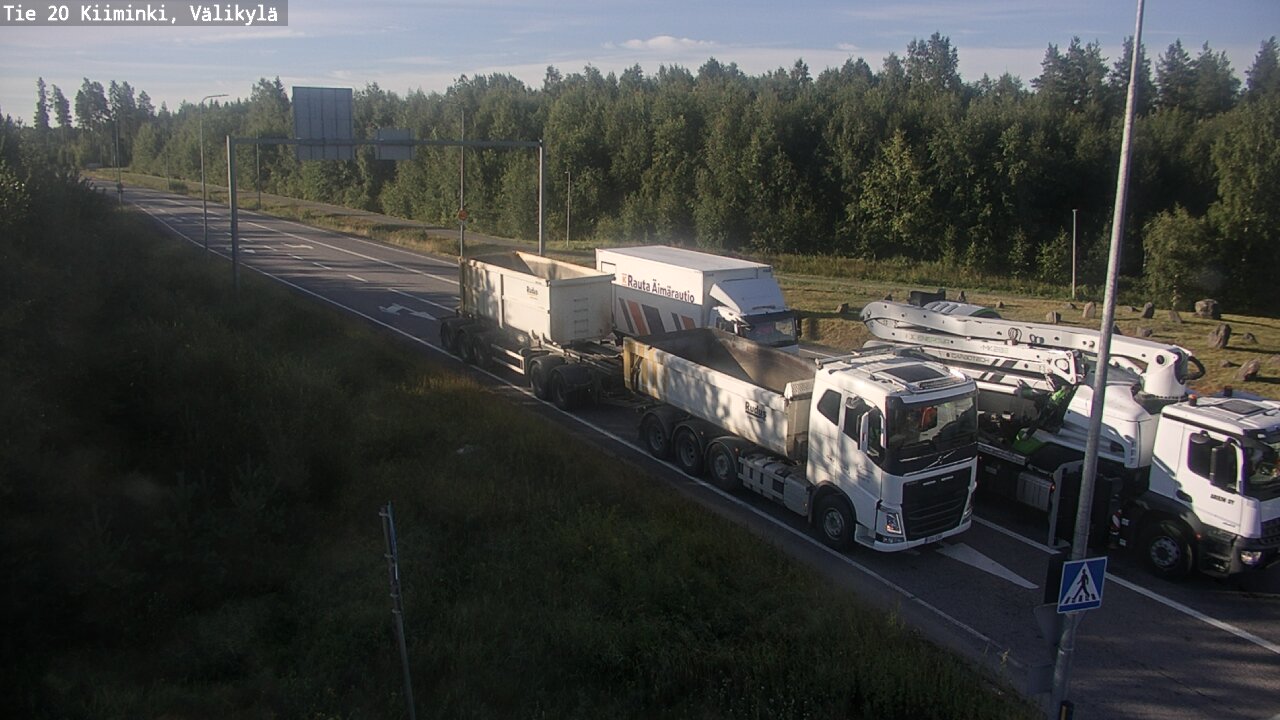 Weather Camera Image Väg 20 Uleåborg Kiiminki, Välikylä, Oulu, Pohjois-Pohjanmaa