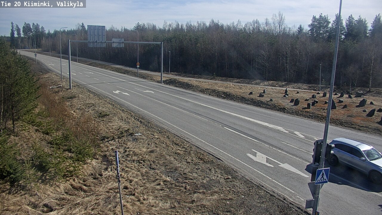 Weather Camera Image Väg 20 Uleåborg Kiiminki, Välikylä, Oulu, Pohjois-Pohjanmaa