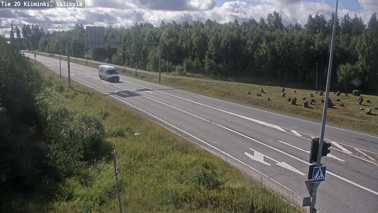 Weather Camera Image Väg 20 Uleåborg Kiiminki, Välikylä, Oulu, Pohjois-Pohjanmaa