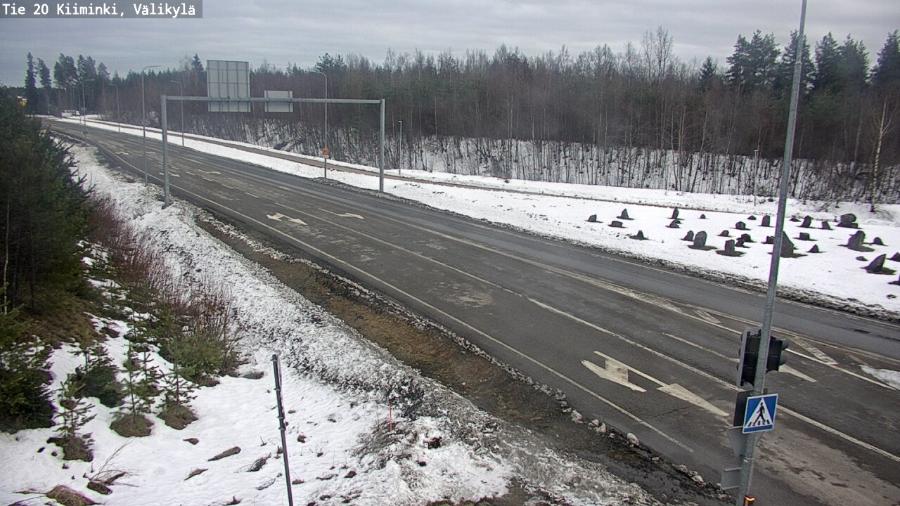 Weather Camera Image Road 20 Oulu Kiiminki, Välikylä, Oulu, Pohjois-Pohjanmaa