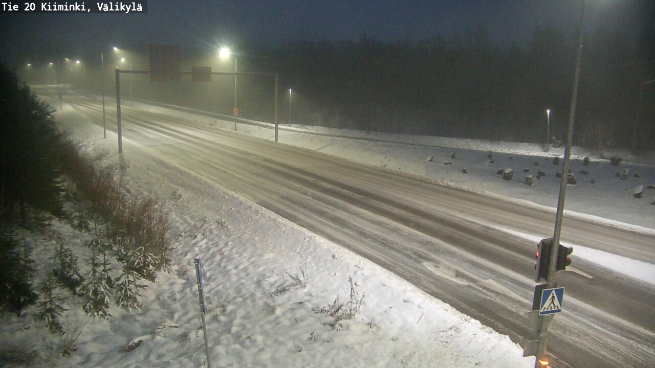 Weather Camera Image Road 20 Oulu Kiiminki, Välikylä, Oulu, Pohjois-Pohjanmaa