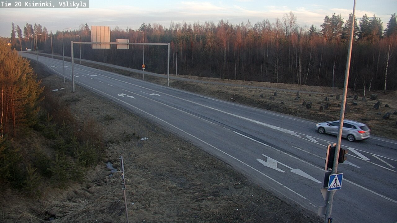 Weather Camera Image Väg 20 Uleåborg Kiiminki, Välikylä, Oulu, Pohjois-Pohjanmaa