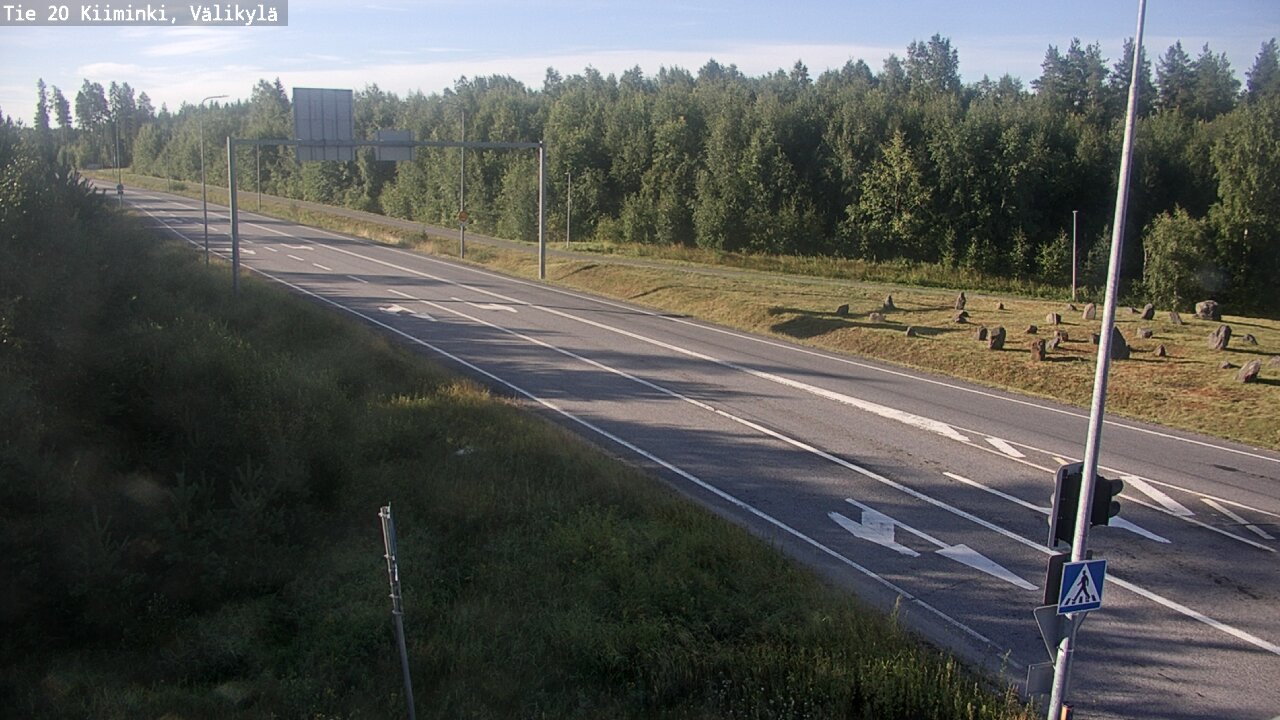 Weather Camera Image Väg 20 Uleåborg Kiiminki, Välikylä, Oulu, Pohjois-Pohjanmaa