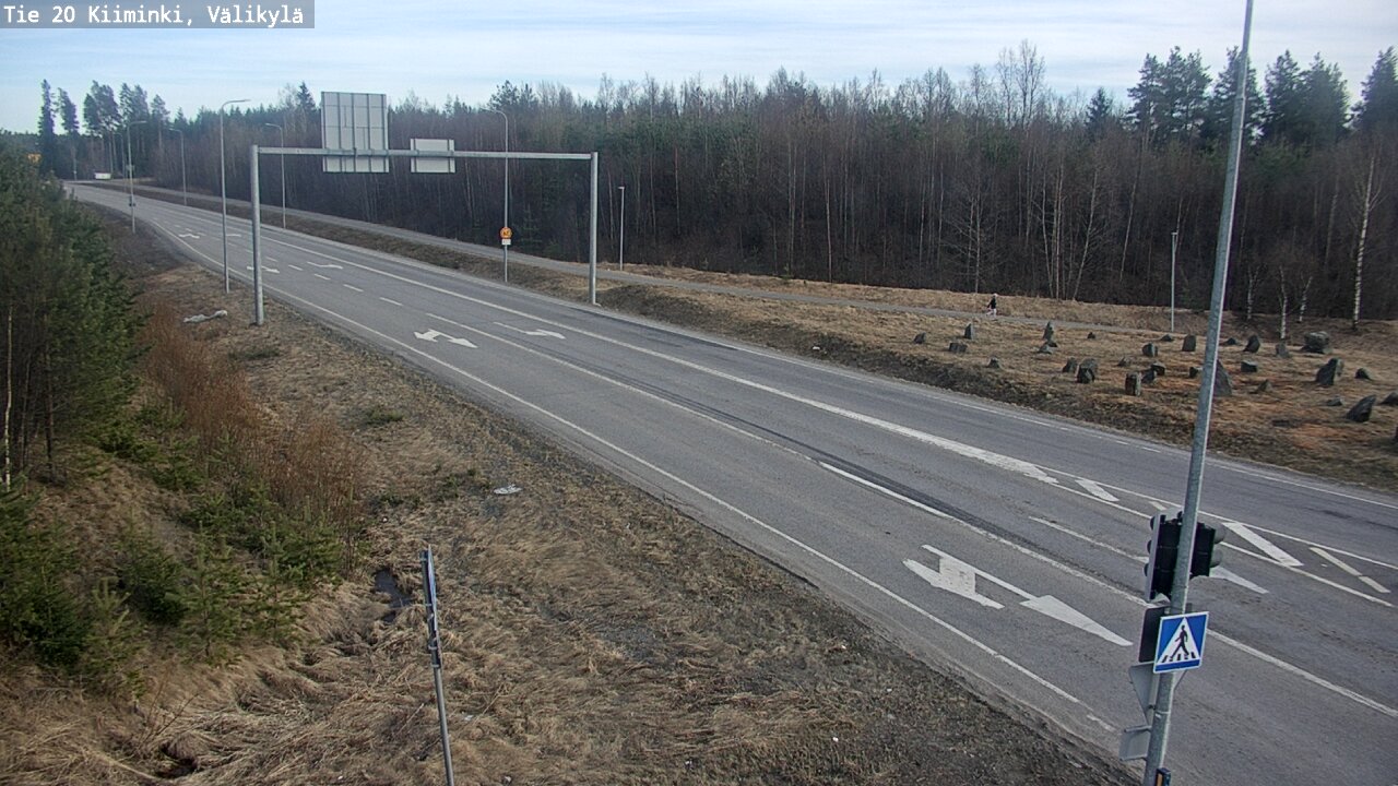 Weather Camera Image Väg 20 Uleåborg Kiiminki, Välikylä, Oulu, Pohjois-Pohjanmaa