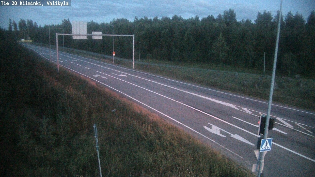 Weather Camera Image Väg 20 Uleåborg Kiiminki, Välikylä, Oulu, Pohjois-Pohjanmaa