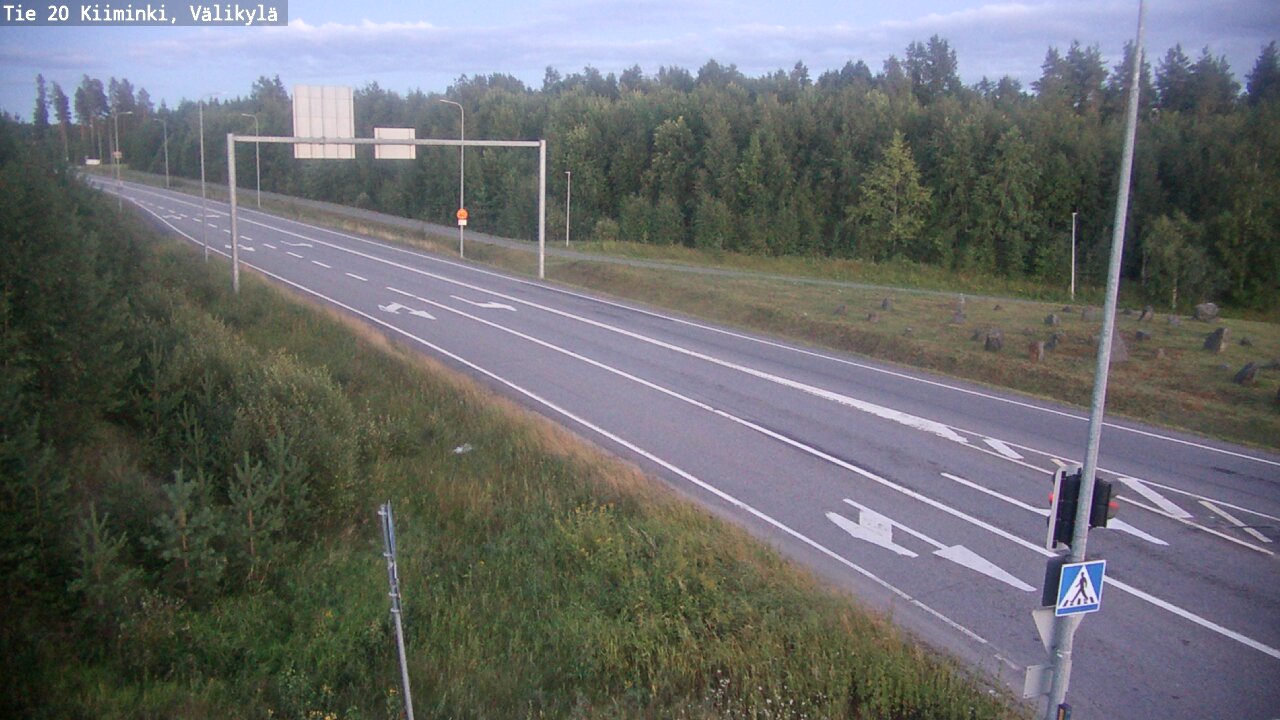 Weather Camera Image Väg 20 Uleåborg Kiiminki, Välikylä, Oulu, Pohjois-Pohjanmaa