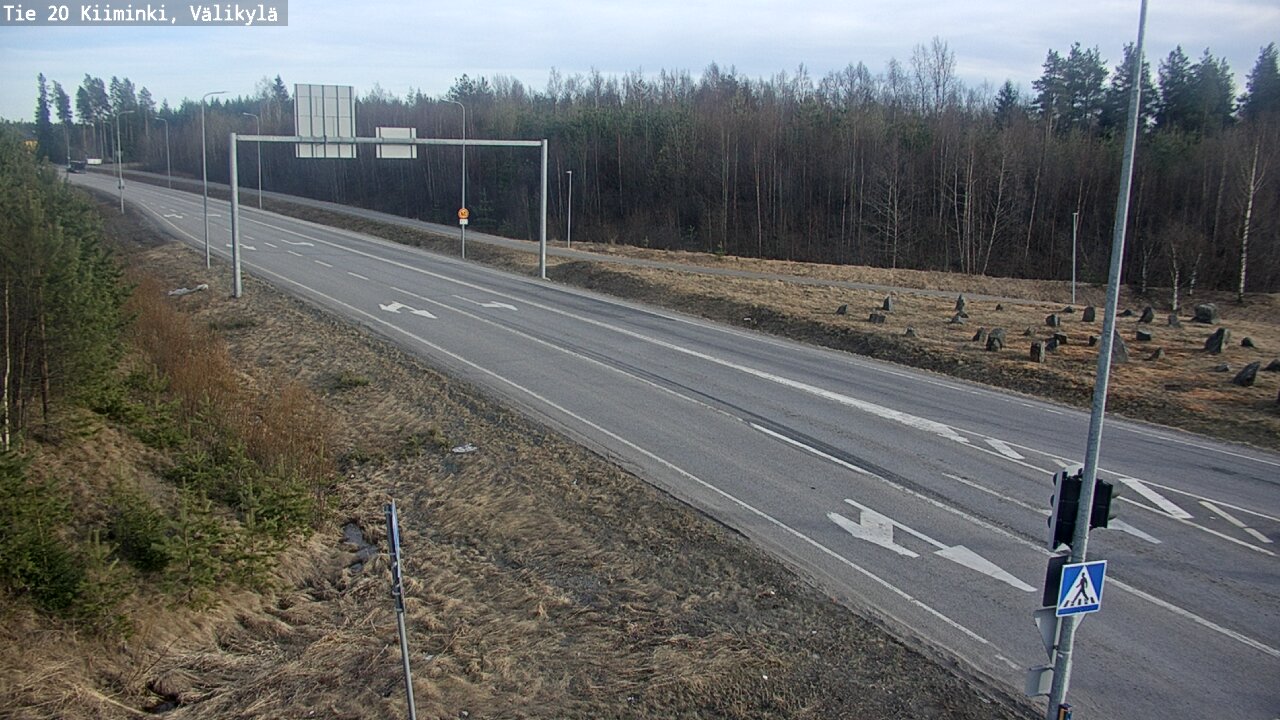 Weather Camera Image Väg 20 Uleåborg Kiiminki, Välikylä, Oulu, Pohjois-Pohjanmaa