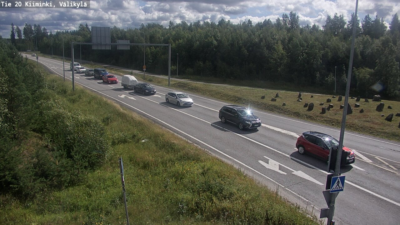 Weather Camera Image Väg 20 Uleåborg Kiiminki, Välikylä, Oulu, Pohjois-Pohjanmaa