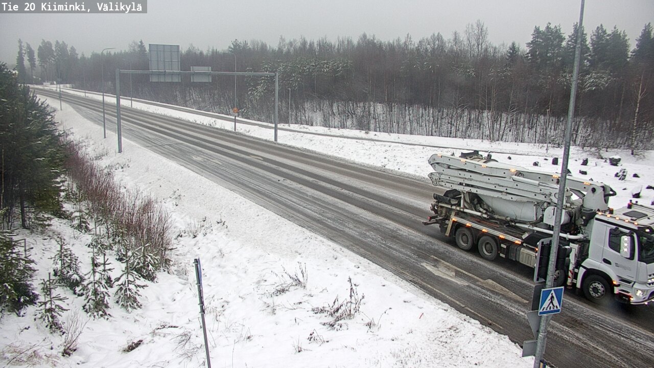 Weather Camera Image Road 20 Oulu Kiiminki, Välikylä, Oulu, Pohjois-Pohjanmaa