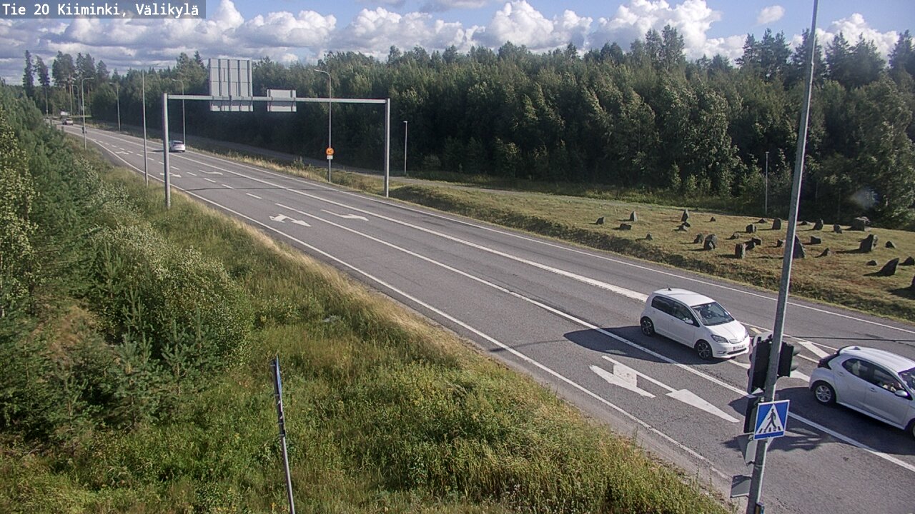 Weather Camera Image Väg 20 Uleåborg Kiiminki, Välikylä, Oulu, Pohjois-Pohjanmaa